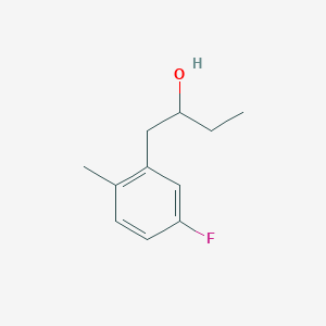 molecular formula C11H15FO B7978359 1-(3-Fluoro-6-methylphenyl)-2-butanol 