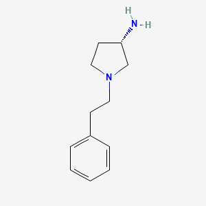 molecular formula C12H18N2 B7978442 (3S)-1-(2-Phenylethyl)-3-pyrrolidinamine 