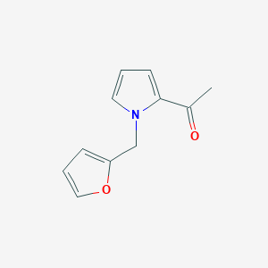 molecular formula C11H11NO2 B079785 2-Acetyl-1-furfurylpyrrole CAS No. 13678-73-4