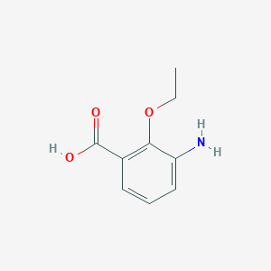 molecular formula C9H11NO3 B7978510 3-Amino-2-ethoxybenzoic acid 