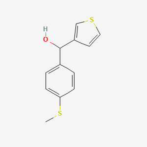molecular formula C12H12OS2 B7978675 4-Methylthiophenyl-(3-thienyl)methanol 