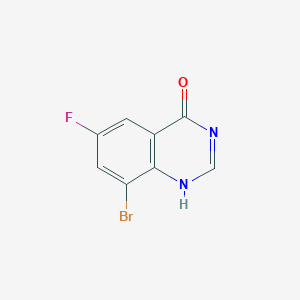 molecular formula C8H4BrFN2O B7978698 8-bromo-6-fluoro-1H-quinazolin-4-one 