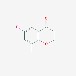 molecular formula C10H9FO2 B7978731 6-Fluoro-8-methylchroman-4-one 