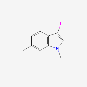 molecular formula C10H10IN B7978880 3-Iodo-1,6-dimethyl-1H-indole 