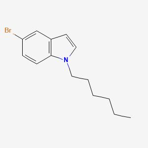 molecular formula C14H18BrN B7978902 5-BROMO-1-HEXYL-1H-INDOLE 