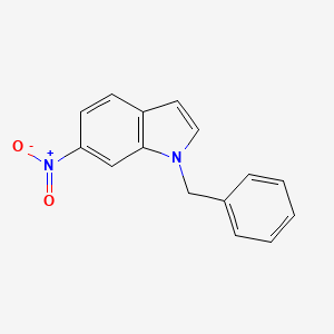 molecular formula C15H12N2O2 B7978919 1-Benzyl-6-nitro-1H-indole 