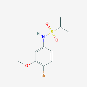 molecular formula C10H14BrNO3S B7979098 N-(4-Bromo-3-methoxyphenyl)propane-2-sulfonamide 