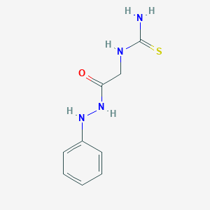 [2-Oxo-2-(2-phenylhydrazinyl)ethyl]thiourea