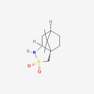 molecular formula C10H17NO2S B7979526 (1S,5S,7R)-10,10-dimethyl-3lambda6-thia-4-azatricyclo[5.2.1.0,1,5]decane-3,3-dione 