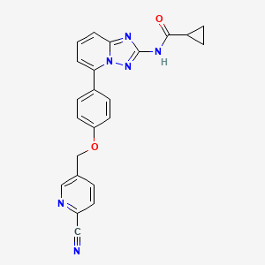 molecular formula C23H18N6O2 B7979577 GLPG0634 analog 