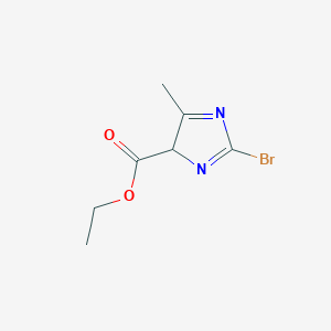 molecular formula C7H9BrN2O2 B7979842 ethyl 2-bromo-5-methyl-4H-imidazole-4-carboxylate 