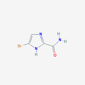 molecular formula C4H4BrN3O B7979885 4-Bromo-1H-imidazole-2-carboxamide 