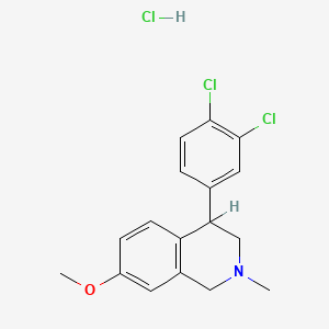 molecular formula C17H18Cl3NO B7979936 Diclofensine hydrochloride CAS No. 79234-32-5