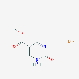 molecular formula C7H9BrN2O3 B7979963 ethyl 2-oxo-1H-pyrimidin-1-ium-5-carboxylate;bromide 