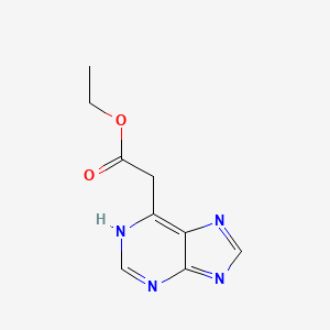molecular formula C9H10N4O2 B7980148 ethyl 2-(1H-purin-6-yl)acetate 