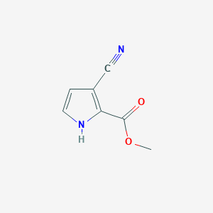 molecular formula C7H6N2O2 B7980176 Methyl 3-cyano-1H-pyrrole-2-carboxylate 