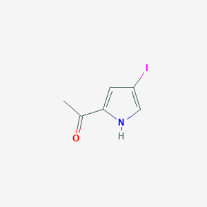 molecular formula C6H6INO B7980221 1-(4-Iodo-1H-pyrrol-2-yl)ethanone CAS No. 51333-65-4