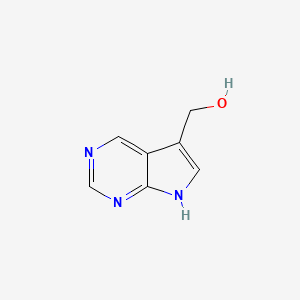 molecular formula C7H7N3O B7980253 7H-pyrrolo[2,3-d]pyrimidin-5-ylmethanol 