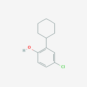 molecular formula C12H15ClO B079803 4-Chloro-2-cyclohexylphenol CAS No. 13081-17-9