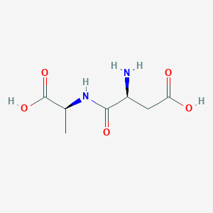 molecular formula C7H12N2O5 B079804 Aspartylalanine CAS No. 13433-02-8