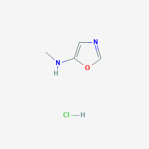 molecular formula C4H7ClN2O B7980406 N-Methyloxazol-5-amine hydrochloride 