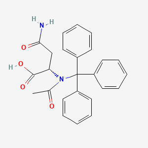 molecular formula C25H24N2O4 B7980595 AC-ASN(TRT)-OH 