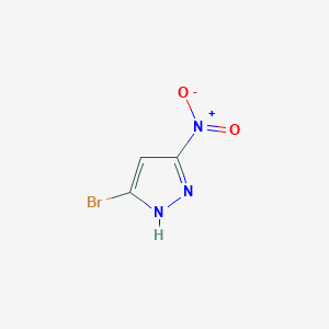 molecular formula C3H2BrN3O2 B7980676 5-bromo-3-nitro-1H-pyrazole 