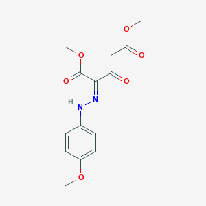 molecular formula C14H16N2O6 B7980726 dimethyl (2Z)-2-[(4-methoxyphenyl)hydrazinylidene]-3-oxopentanedioate 