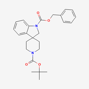 1-Benzyl 1'-tert-Butyl spiro[indoline-3,4'-piperidine]-1,1'-dicarboxylate