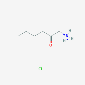 (S)-3-oxoheptan-2-aminium chloride
