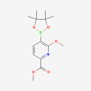 Methyl 6-methoxy-5-(4,4,5,5-tetramethyl-1,3,2-dioxaborolan-2-yl)picolinate