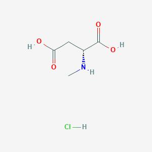 molecular formula C5H10ClNO4 B7980939 (R)-2-(Methylamino)succinic acid hydrochloride 