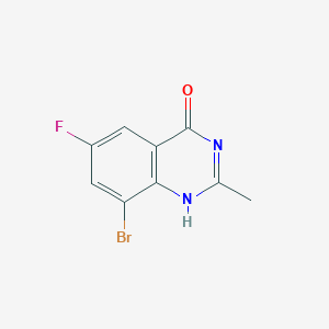 molecular formula C9H6BrFN2O B7981142 8-bromo-6-fluoro-2-methyl-1H-quinazolin-4-one 