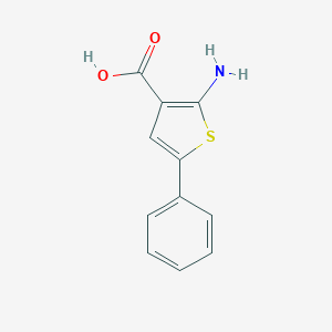 molecular formula C11H9NO2S B079813 2-Amino-5-phenyl-thiophene-3-carboxylic acid CAS No. 14770-84-4