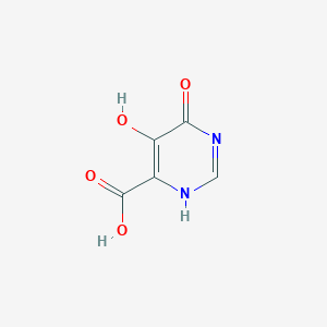 molecular formula C5H4N2O4 B7981335 5-hydroxy-4-oxo-1H-pyrimidine-6-carboxylic acid 