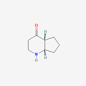 molecular formula C8H13NO B7981462 cis-Hexahydro-1H-cyclopenta[b]pyridin-4(4aH)-one 