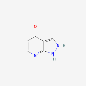 molecular formula C6H5N3O B7981467 1,2-dihydropyrazolo[3,4-b]pyridin-4-one 