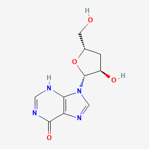 molecular formula C10H12N4O4 B7981549 9-[(2R,3R,5S)-3-hydroxy-5-(hydroxymethyl)oxolan-2-yl]-3H-purin-6-one 