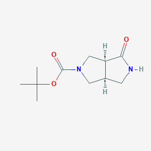 molecular formula C11H18N2O3 B7981555 cis-tert-Butyl 4-oxohexahydropyrrolo[3,4-c]pyrrole-2(1H)-carboxylate 