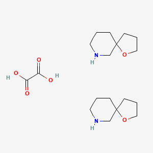 molecular formula C18H32N2O6 B7981575 1-oxa-9-azaspiro[4.5]decane;oxalic acid 