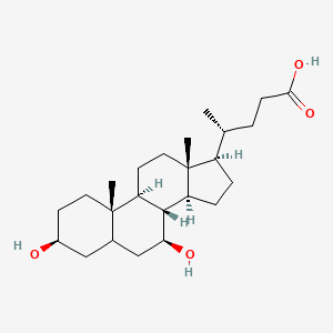 molecular formula C24H40O4 B7981582 Cholan-24-oic acid, 3,7-dihydroxy-, (3a,5b,7b)- 