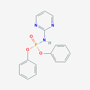molecular formula C16H14N3O3P B079816 N-diphenoxyphosphorylpyrimidin-2-amine CAS No. 10539-41-0