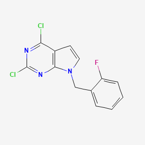 2,4-Dichloro-7-(2-fluorobenzyl)-7H-pyrrolo[2,3-d]pyrimidine