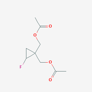(2-Fluorocyclopropane-1,1-diyl)bis(methylene) diacetate