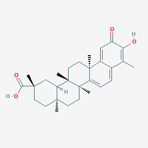 molecular formula C29H38O4 B7981673 (2S,4aS,6aR,6aS,14aS,14bR)-10-hydroxy-2,4a,6a,6a,9,14a-hexamethyl-11-oxo-1,3,4,5,6,13,14,14b-octahydropicene-2-carboxylic acid 
