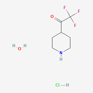 2,2,2-Trifluoro-1-piperidin-4-yl-ethanone hydrochloride monohydrate