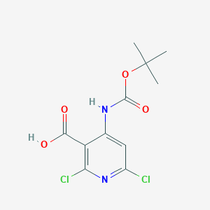 4-(Tert-butoxycarbonylamino)-2,6-dichloronicotinic acid