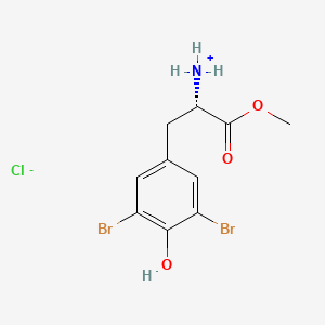 [(2S)-3-(3,5-dibromo-4-hydroxyphenyl)-1-methoxy-1-oxopropan-2-yl]azanium;chloride