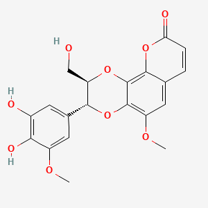 molecular formula C20H18O9 B7982125 5'-Demethylaquillochin 