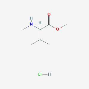 molecular formula C7H16ClNO2 B7982160 Methyl 3-methyl-2-(methylamino)butanoate hydrochloride 